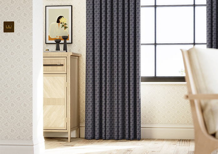 Luxor, Blueprint - Made to Measure Curtains - Image 5